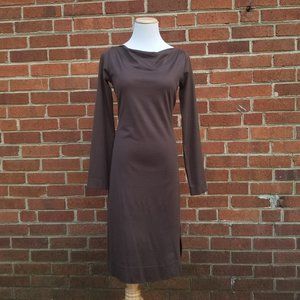 Diane Von Furstenburg DVF Long Sleeve Cowl Neck Dress